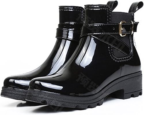 Amazon Godlovefull レディース レインシューズ レインブーツ 雨靴 レディース ブーツ おしゃれ ショート レインブーツ 晴雨兼用 春夏 梅雨対策 防水 滑り止め 歩きやすい ファションマーチン リボン付き 通勤 通学 レインシューズ