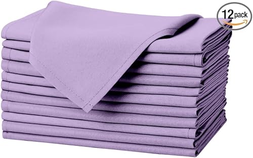 Miniatura 15 de Pomp Servilleta de tela de poliéster prémium de 17 x 17 pulgadas (12 unidades) Tela de fácil cuidado resistente a las arrugas y a las manchas