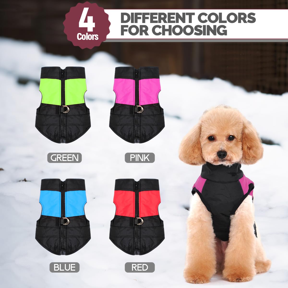 Animale Domestico Cane Vestiti Imbottito Abbigliamento Cappotto Giacca