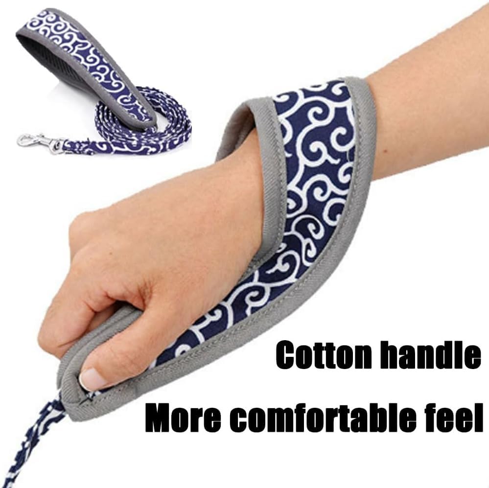 Arnés de gato anti-escape ajustable chaleco cómodo con correa para pasear azul L 3