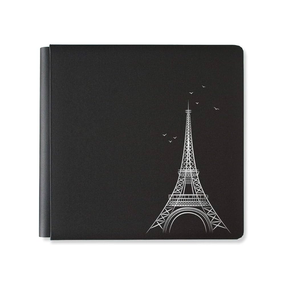 クリエイティブメモリーズ　アルバムカバー　パリ Creative Memories 12 x 12 Ebony Paris France Travel Album