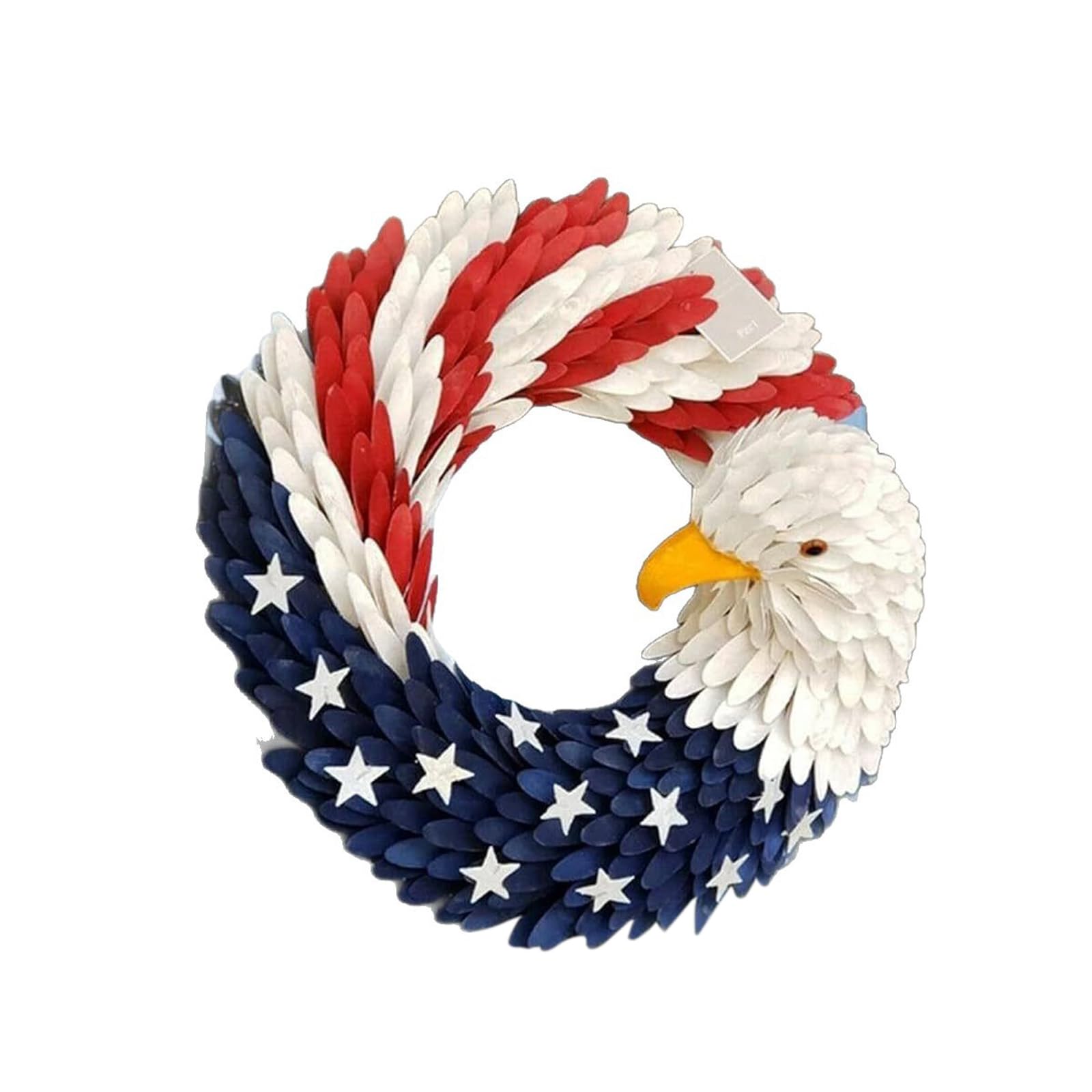 Accipiter Patriotics Fourth Julys Wreath and Door Veterans of Wreath Independence Day Decorations & Fall Flower Americans Flag Accipiter Independence Day Festival Garland