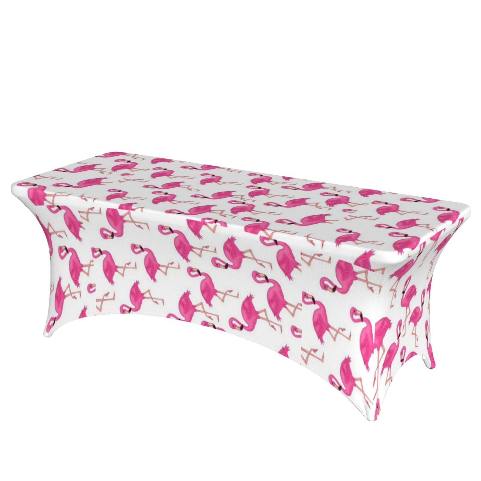 ERCgad Red Flamingo Print Rectangular Tablecloth Dining Banquet Party Events Home Celebration Table Cover