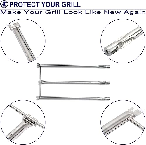 Miniatura 10 de Parrilla para parrillas Weber Spirit Spirit 200, 300, Spirit II 200, 300, Spirit E210, E310, 17.5 "x 11.9" Rejillas de cocina de hierro fundido para