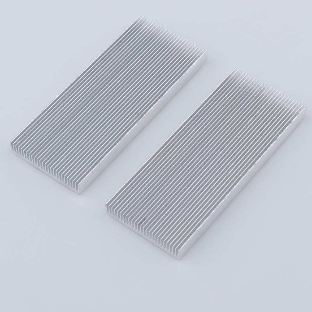 2Pcs Aluminum CPU Heat Sink Cooling Fin Cooler Fan Radiator Kit 100X41X8Mm | Computer Components & Parts | Fans, Heat Sinks & Cooling | CPU Fans & Heat Sinks