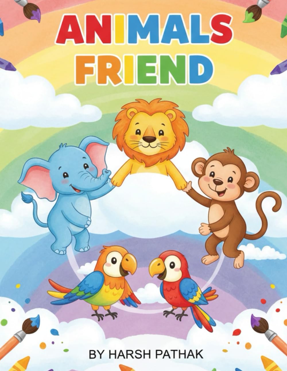 Animals Friend - A Fun Colouring Books for Kids