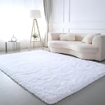 CAIYUECS Shag Area Rug for Living Room: Large Soft Plush Grey Rugs for Bedroom Living Room - Non Slip Modern Shaggy Fuzzy Floor Carpet （9x12 Feet Tie-Dyed Light Gray）