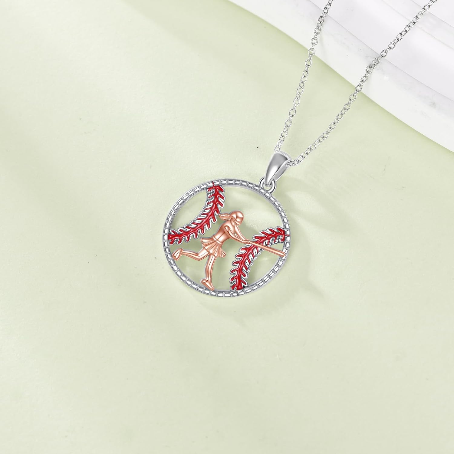 Volleyball/Pickleball/Tennis/Softball/Gymnastics/Cheer/Soccer Necklace Sterling Silver Sport/Gymnastics/Cheer Jewelry Gifts for Sport Gymnast Dancer Lover - Image 3