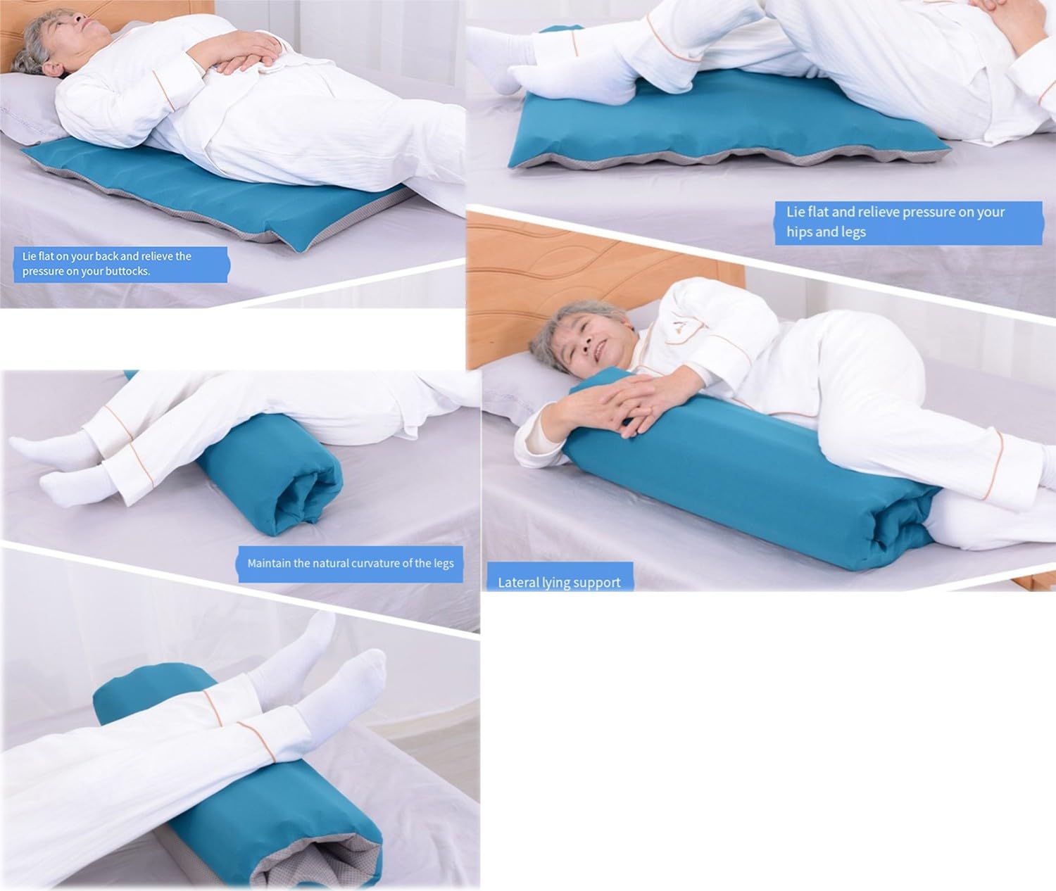 FUELIX Matelas Anti-Escarres, Coussin Anti Escarres Fessier pour Personnes Âgées Handicapées, Matelas Aérien pour Les Patients Alités De Longue Durée, Facile À Nettoyer