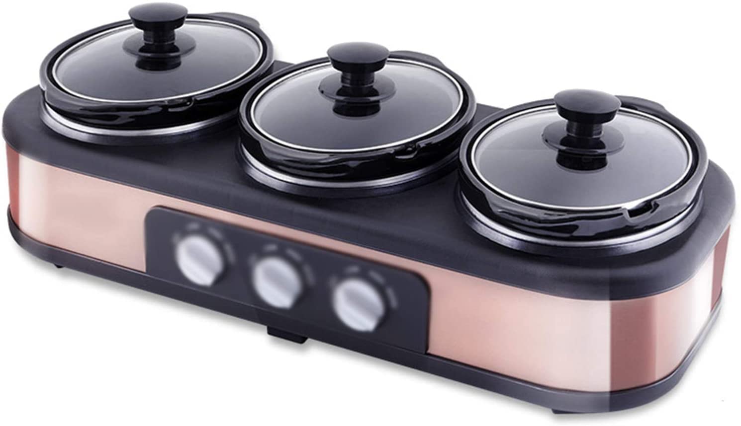 3FLQOOPP Rice Cooker Household Three-Pot Multi-Function Slow Cooker Ceramic Inner Pot Automatic Soup and Health Pot Rice Cooker