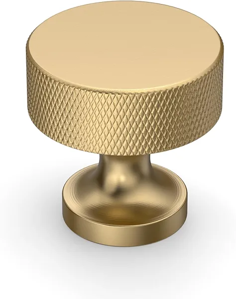Coinkoly 10 Pack Champagne Bronze Knurled Cabinet Knobs Kitchen Champagne Gold Pulls for Cabinets Drawer Pulls Dresser Hardware for Cupboard