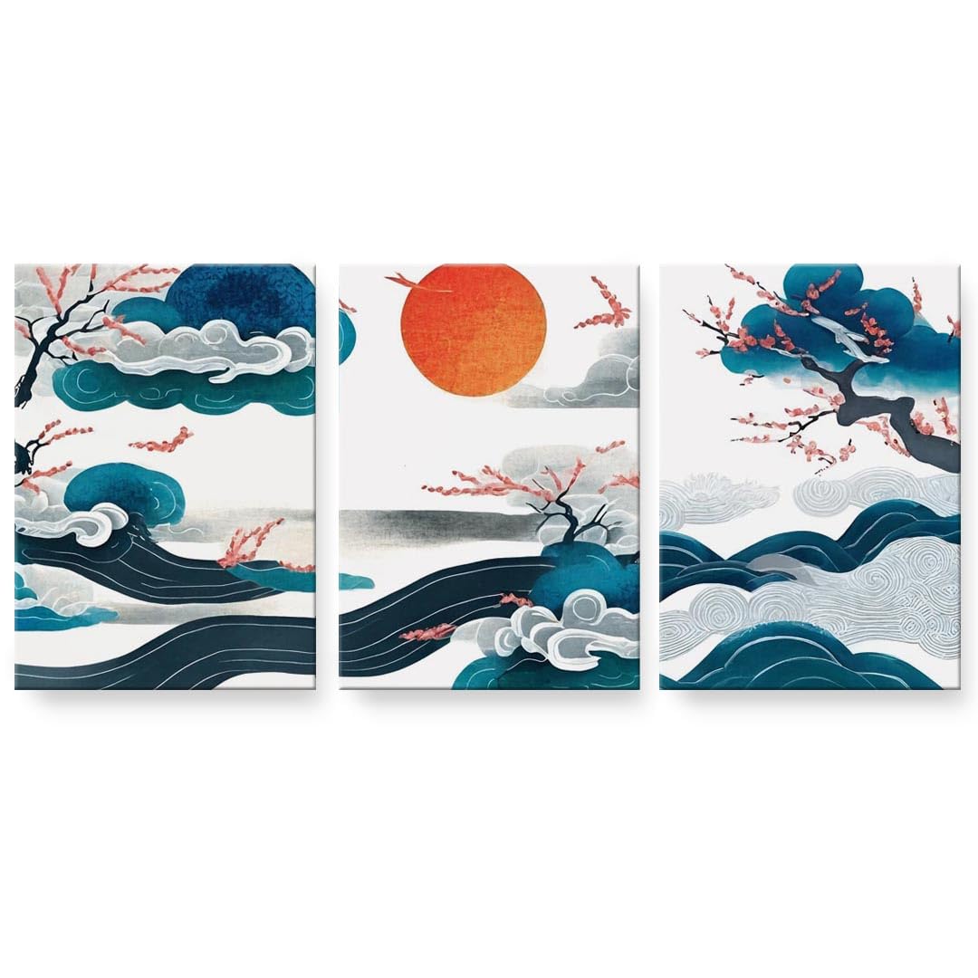 Amazon.co.jp: アートパネル 3連 3枚セット 絵 絵画 飾り