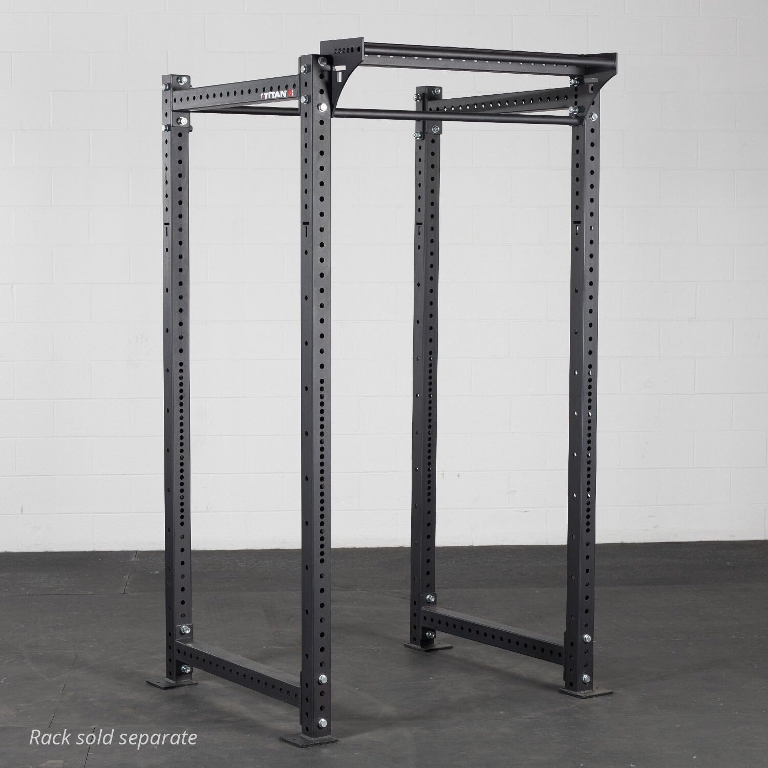 Titan Fitness Rack Mounted Dual Pull-Up Stabilizer Bar Fits T-3 or X-3 Series Power Racks, 32mm Grip, 2" x 3" Stabilizer