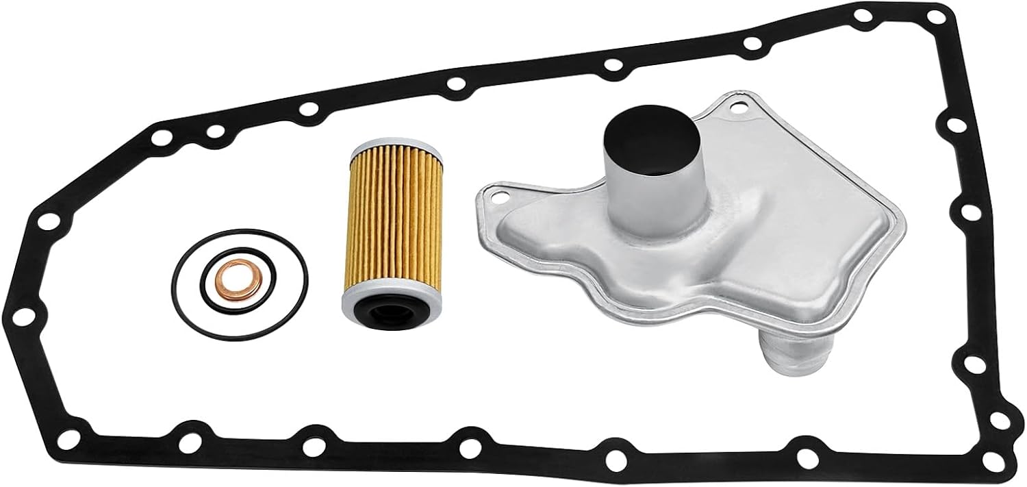 RE0F10D JF017E Transmission Filter Oil Pan Gasket Kit Replace 31728-29X0D 31726-3JX0A 31726-28X0A Compatible with Nissan Altima Maxima Quest Murano Pathfinder Infiniti Qx60
