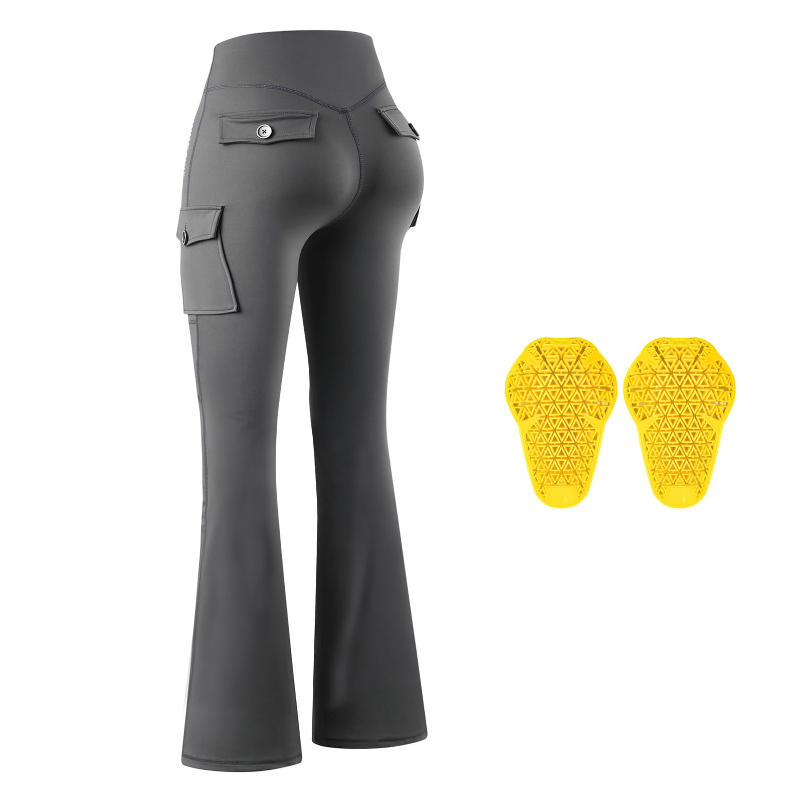 Pantalon style motarde qui remonte les hanches confortable - 8