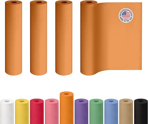 Miniatura 128 de IDL Packaging - Rollo de papel kraft rojo de 36 x 2160 pulgadas (180 pies), hecho en Estados Unidos, grosor 45 libras, arte, envoltura regalos