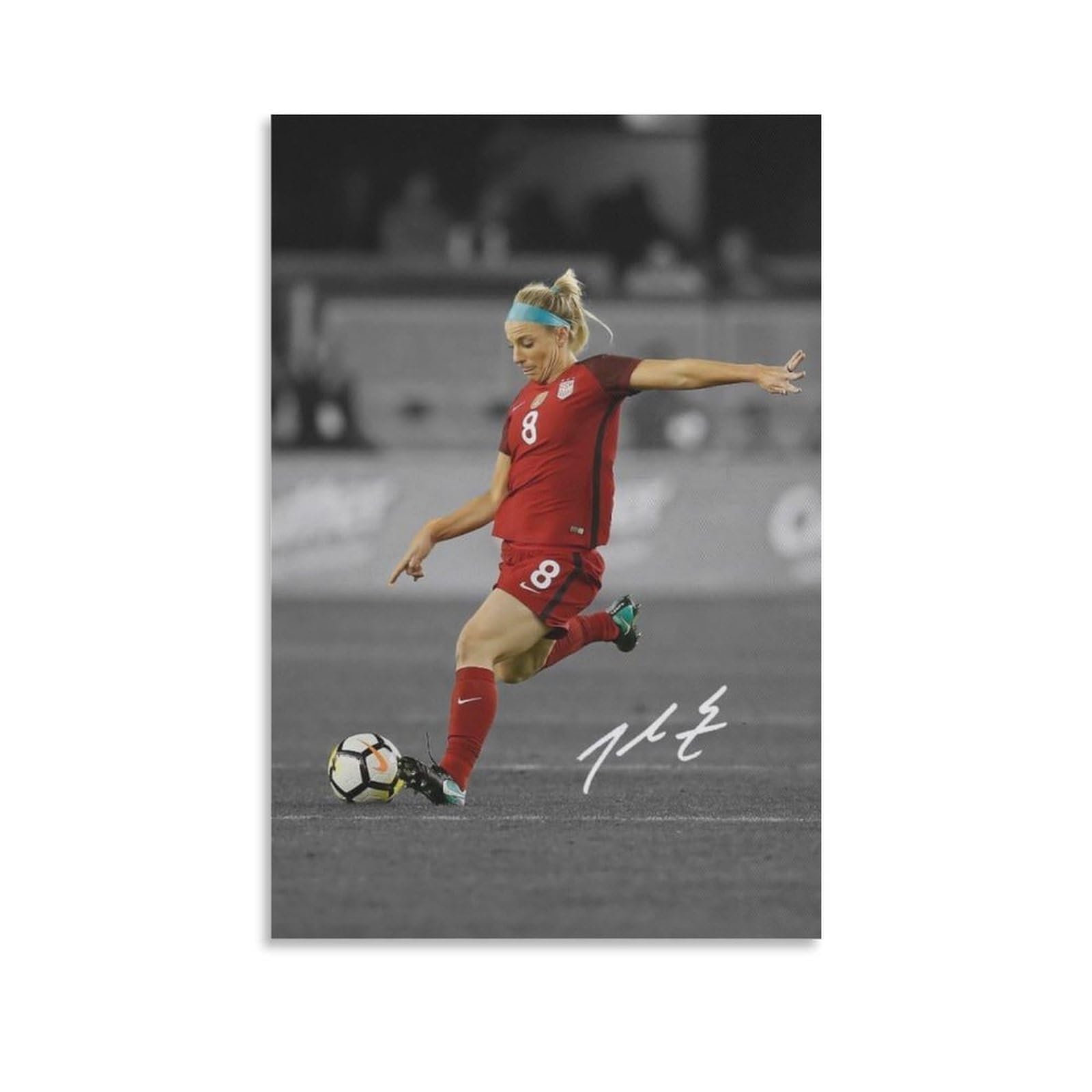 Asuiu Unframe-Style Julie Ertz Canvas Poster Canvas Art Poster And Wall Art Picture Print Modern Family Decor Posters 16X24inch(40X60cm)