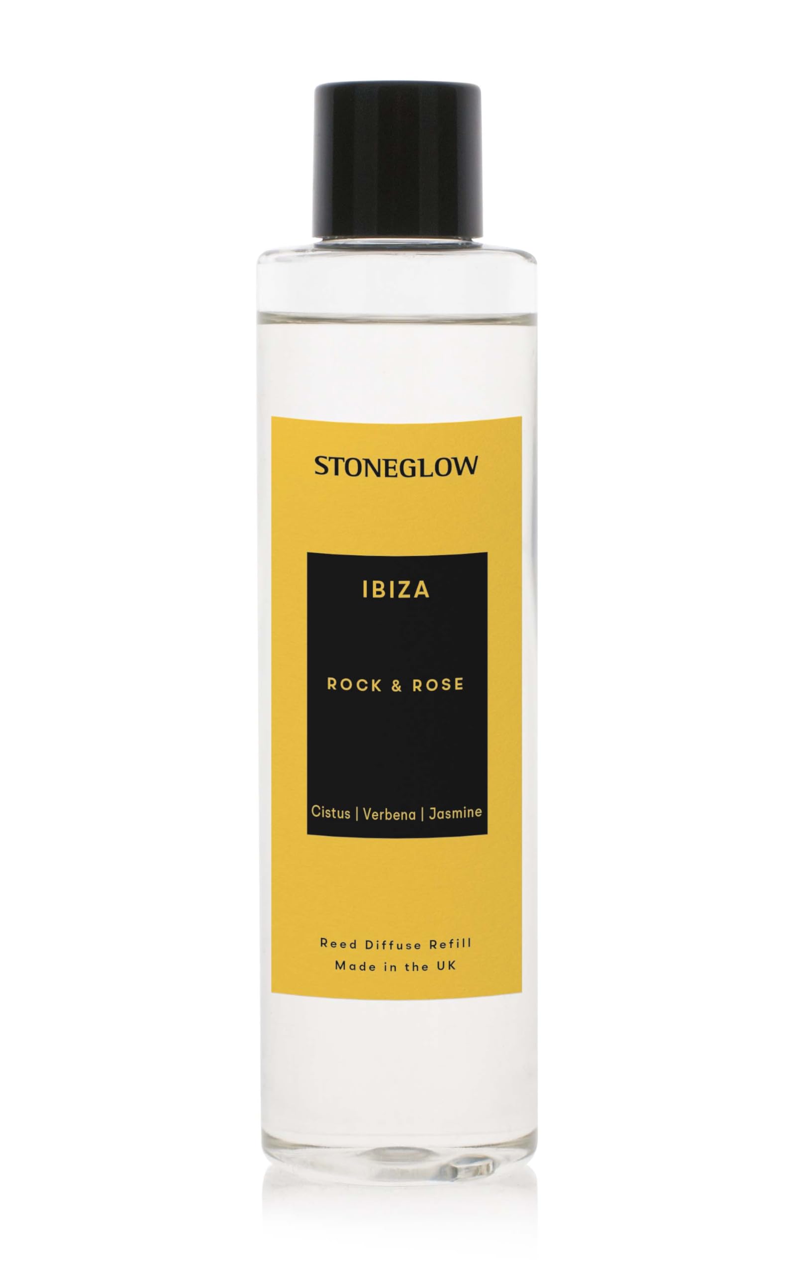 Stoneglow The Explorer Collection - Ibiza 210ml Reed Diffuser Refill - Cistus. Verbena, Jasmine - Yellow