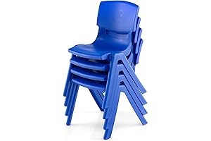 4 Pack Metal Premium 11" H Stackable Toddler Kids Chairs