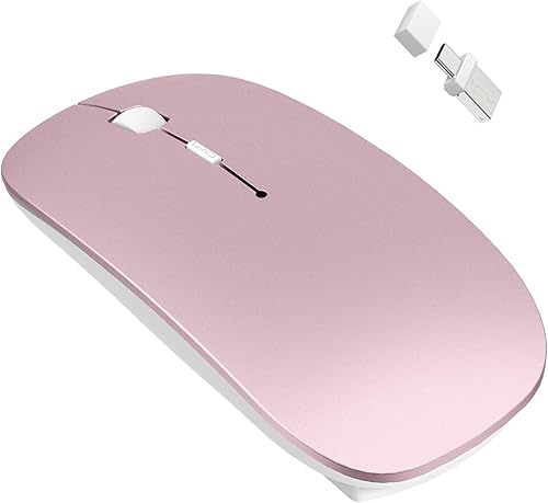Miniatura 13 de Mouse inalámbrico Bluetooth para MacBook Air, Mac Pro, portátil, iPad, PC, láser óptico recargable, mini, delgado, silencioso, ampliamente