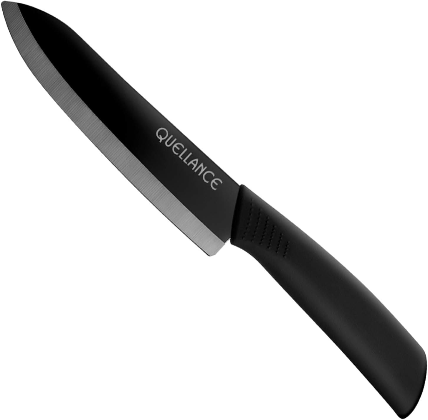 Ceramic Chef Knife, Ultra Sharp Professional 6-Inch Ceramic Kitchen Chef's Knife with Sheath Cover, Perfect Sharp Knife for Cutting Boneless meats, Sashimi, Fruits and Vegetables (Black)