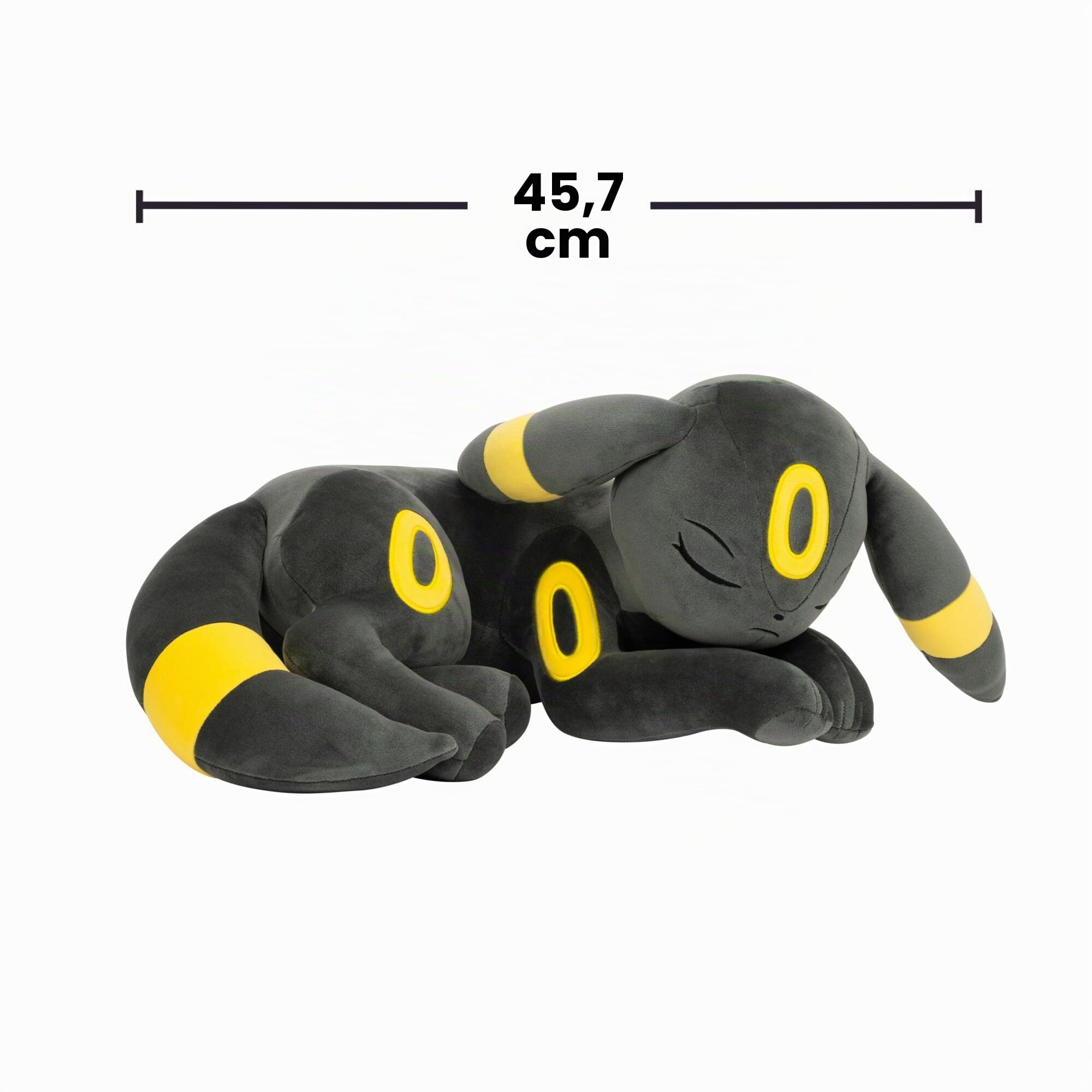 Pokémon Peluche Umbreon Durmiente Peluche de Primera Calidad de 45 cm en posición Durmiente