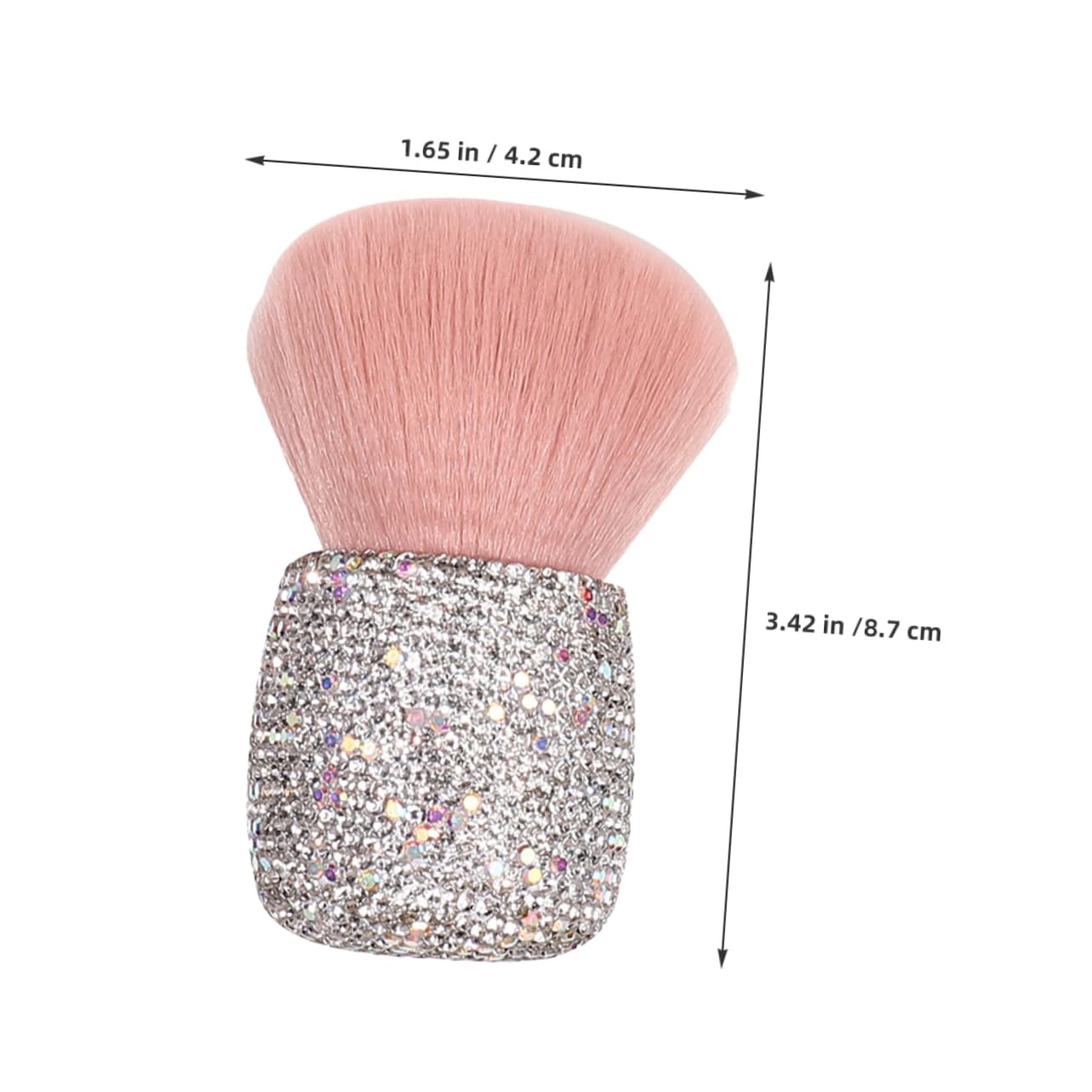 MERRYHAPY Mushroom Head Beauty Brush Fluffy Blush Powder Brush Acrylic Nail Cleaner Soft for Makeup