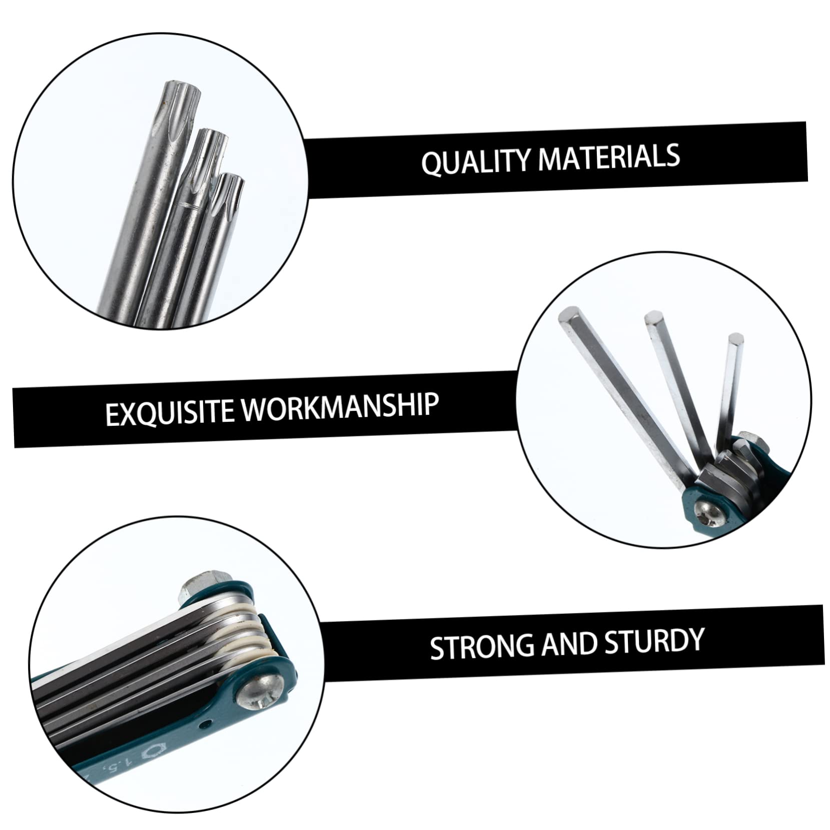 Angoily Bike Repair Tool Kit 2pcs Folding Hexagon Wrench Professional Multi-function Spanner for Repairing