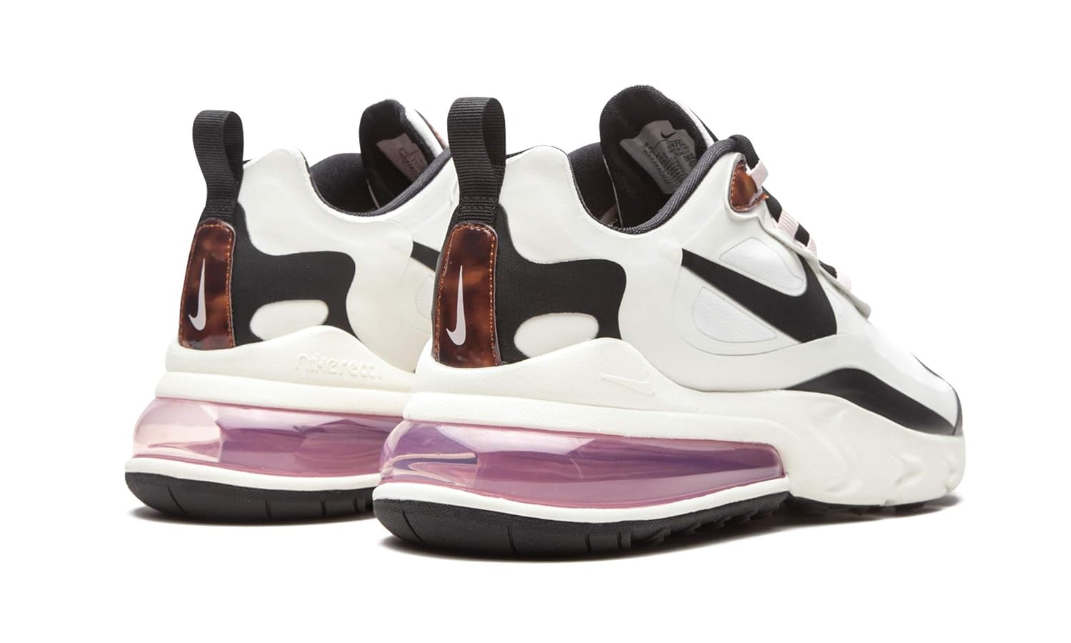 nike air max 270 react cream and tortoise shell sneakers