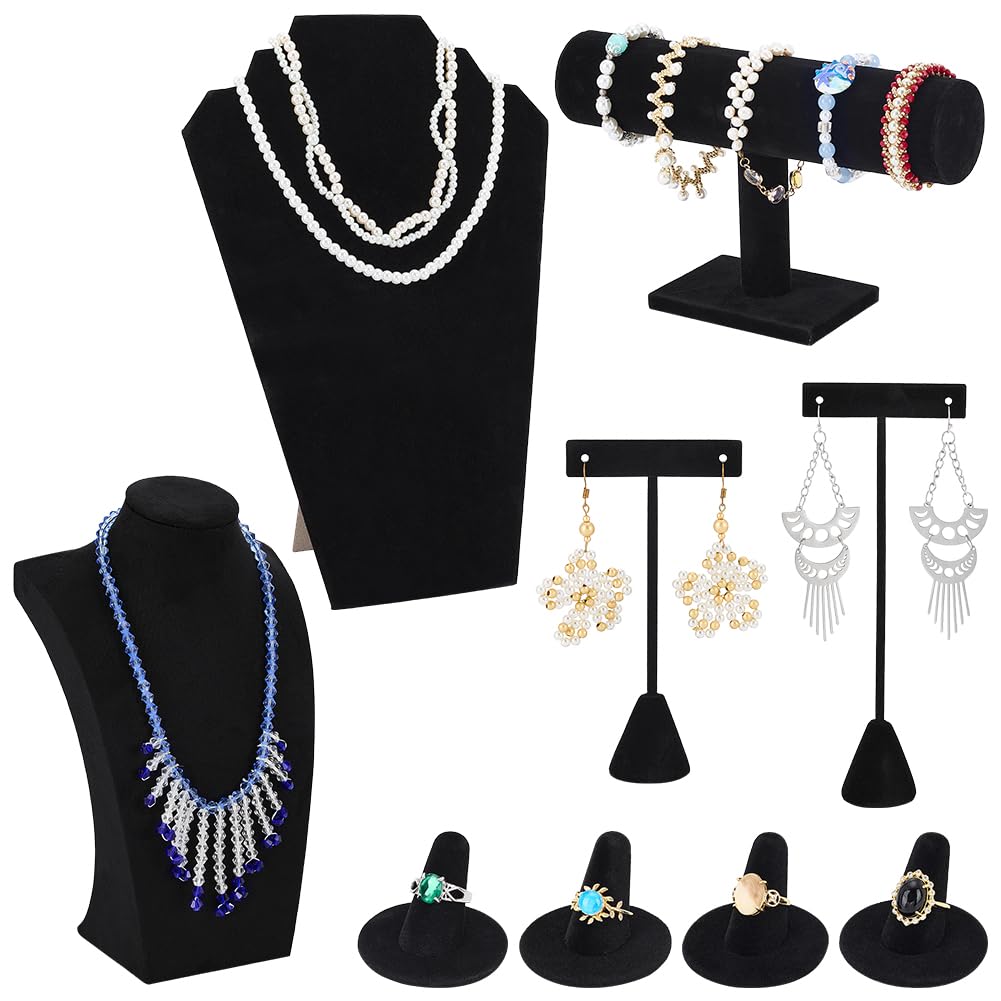 Support de Présentation de Bijoux en Velours pour Éviter les Rayures sur Collier et Bague