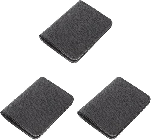 FAVOMOTO 2 billeteras de cuero para hombre, billetera plegable de cuero para hombre, billetera plegable de cuero con bolsillo, billetera plegable