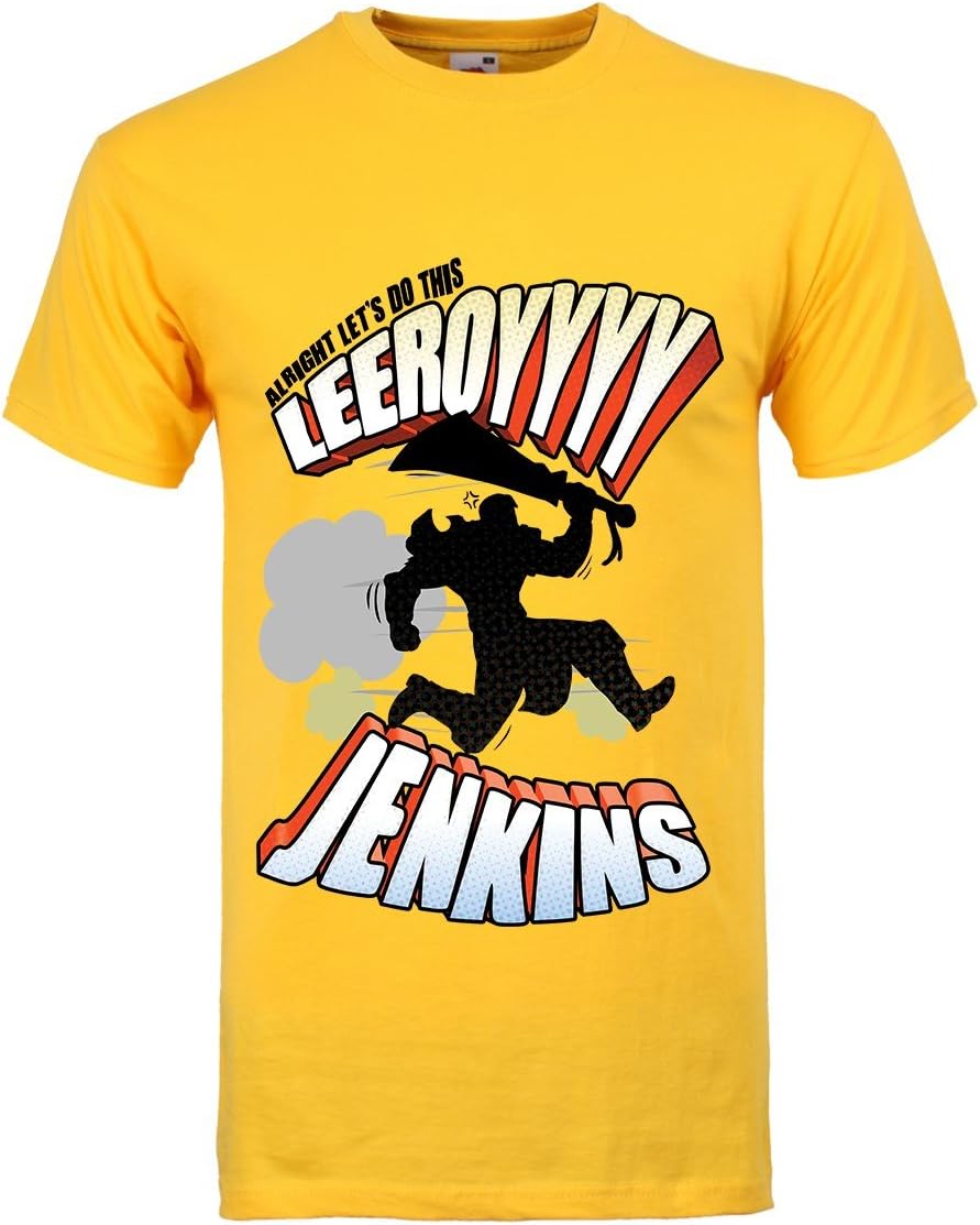 GrindstoreMen's Alright Let's Do This Leeroy Jenkins T-Shirt Yellow