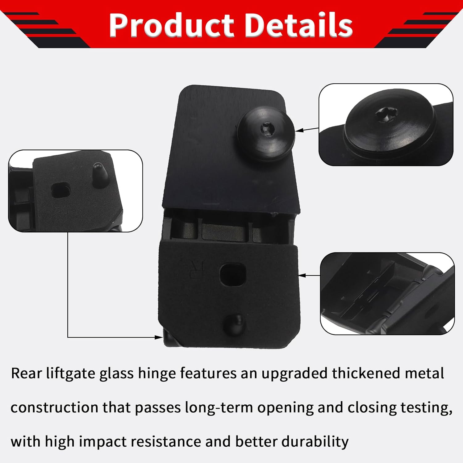 Rear Window Hinge Liftgate Glass Hinge Set Left & Right Fits For Jeep Liberty 2008 2009 2010 2011 2012 ,Replaces# 57010060AB 57010061AB