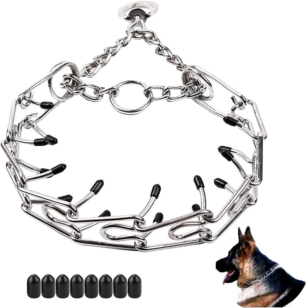 Love Dream Dog Prong Training Collar, Metal Choke Pinch