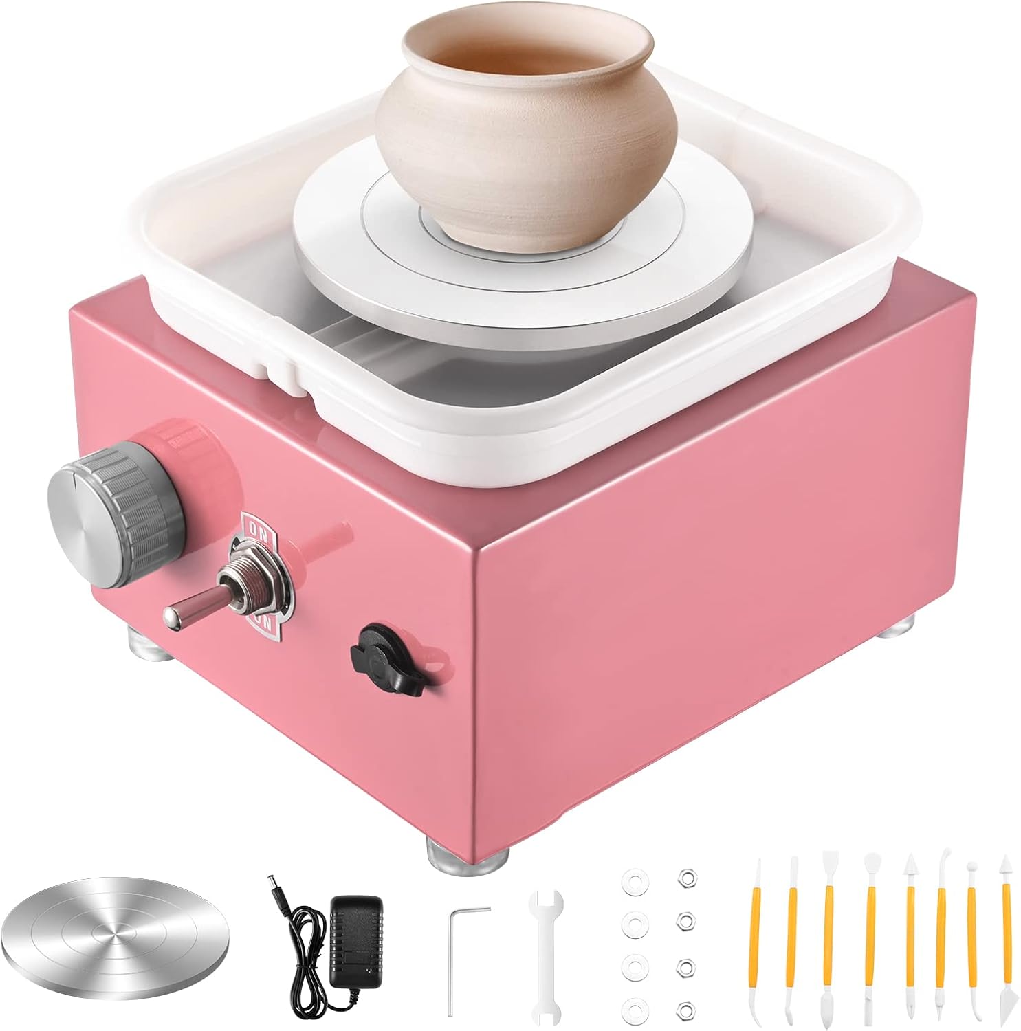 Pottery Wheels, Potuem Mini Pottery Wheel 2000RPM Adjustable Speed