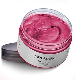 Cera De Color Para El Cabello Rojo, 120g De Cera Temporal Para Pintar El Cabello De Colores, Cambio De Color Lavable Y Fácil Para Niños Mujeres Y Hombres, Adecuada Para Fiestas Cosplay Y Halloween