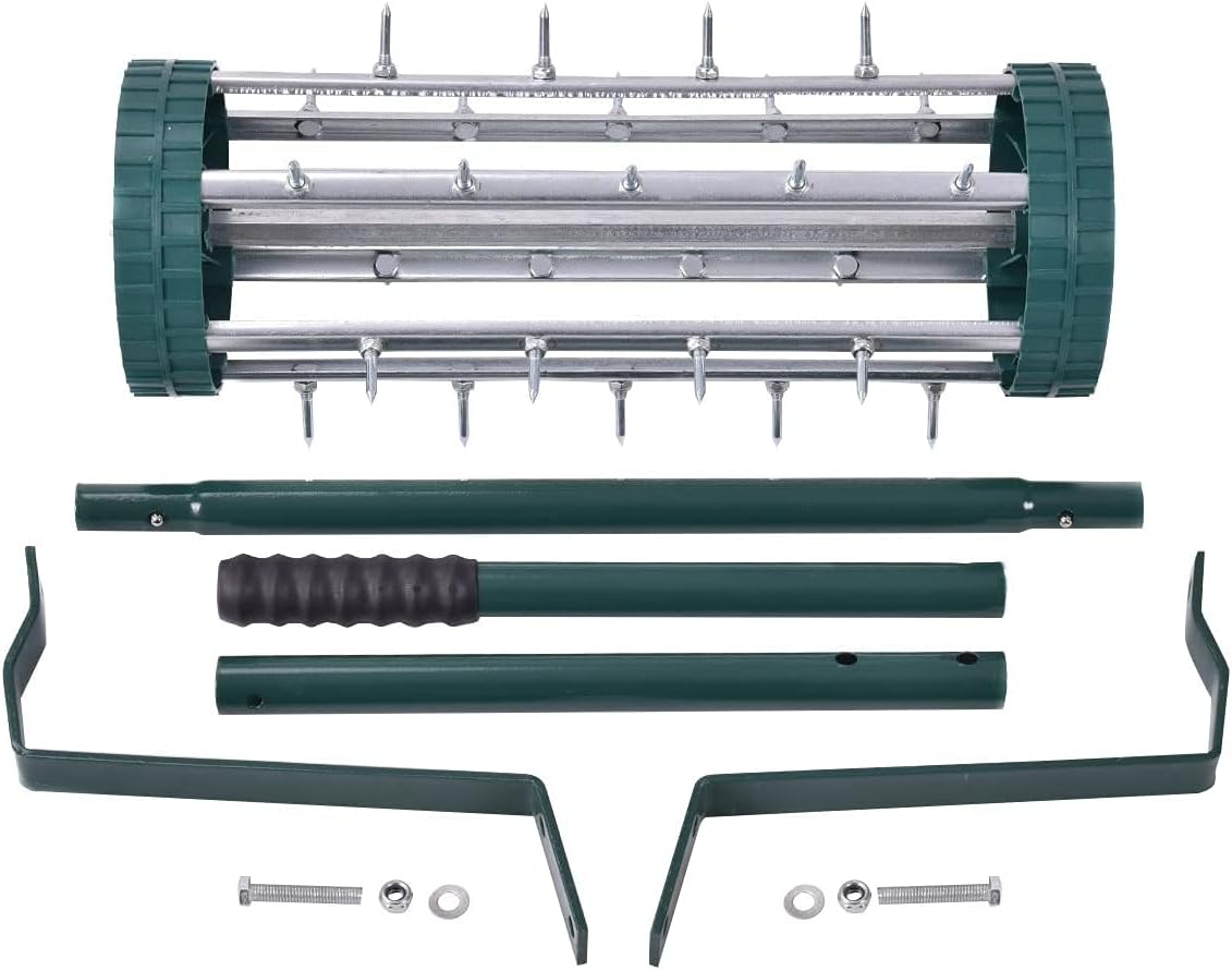 Buy GiantexUK Outdoor Lawn Roller, Heavy Duty Manual Grass Rollers with Green Removable Handle