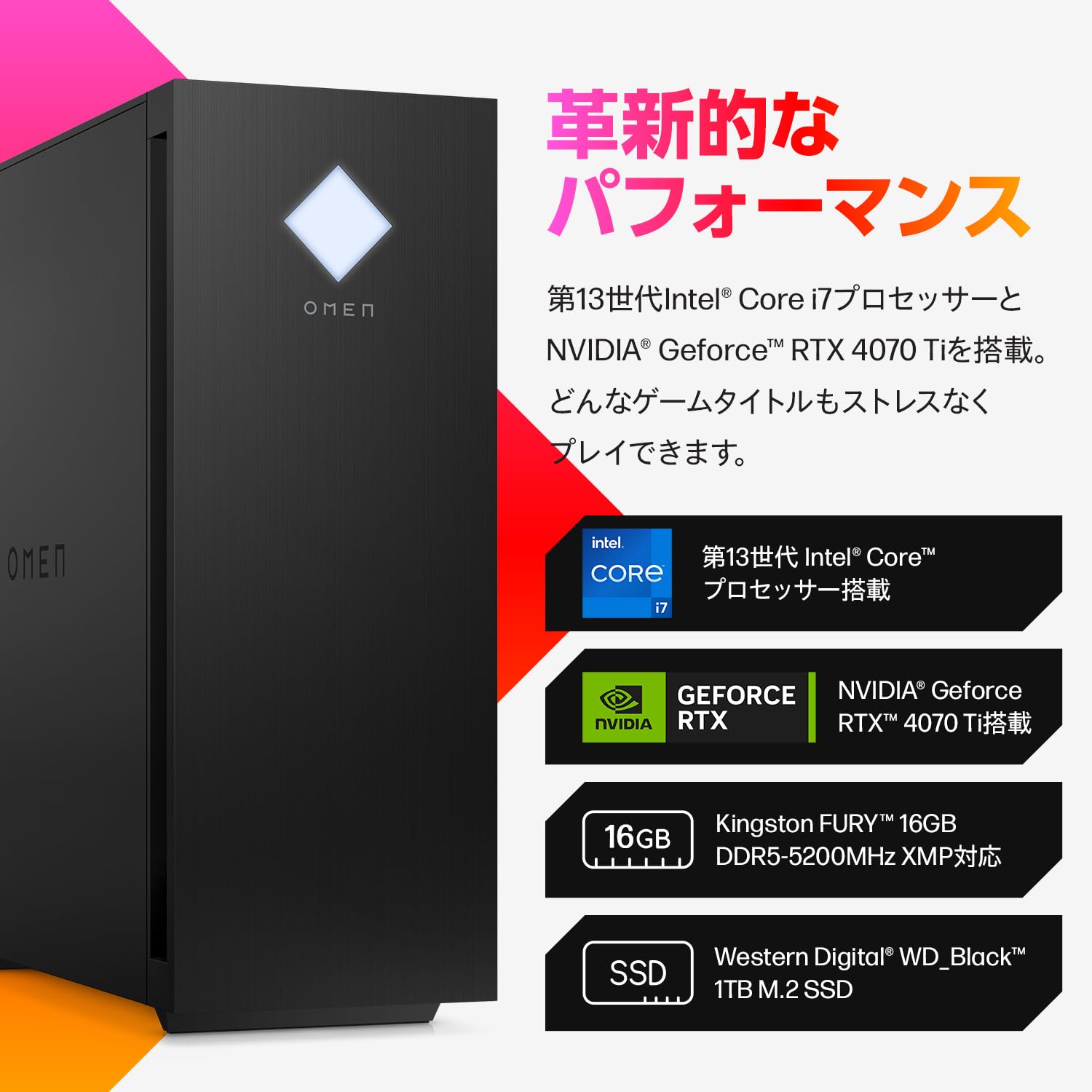 Amazon.co.jp: HP ゲーミングPC デスクトップ OMEN25L Desktop RTX 