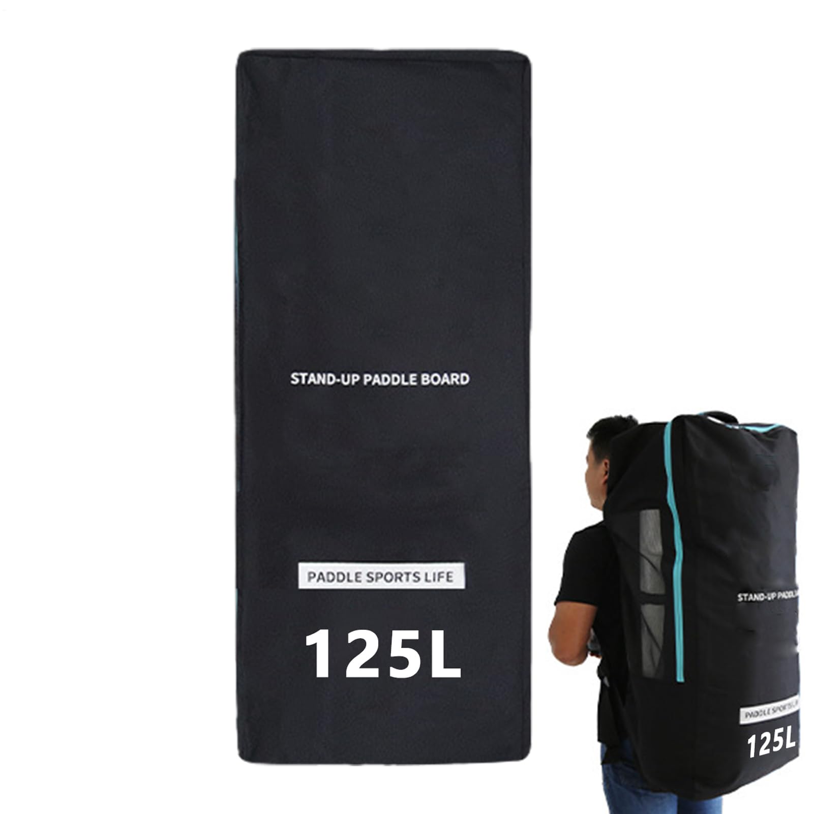 Torba do Przenoszenia Paddleboard 125L Wodoodporny Regulowany Organizer | Torba do Stand-Up Paddleboardingu Do Użytku Domowego, Podróży, Wakacji I Sportów Wodnych