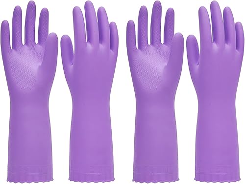Paquete de 2 y 4 guantes afelpados para el hogar.