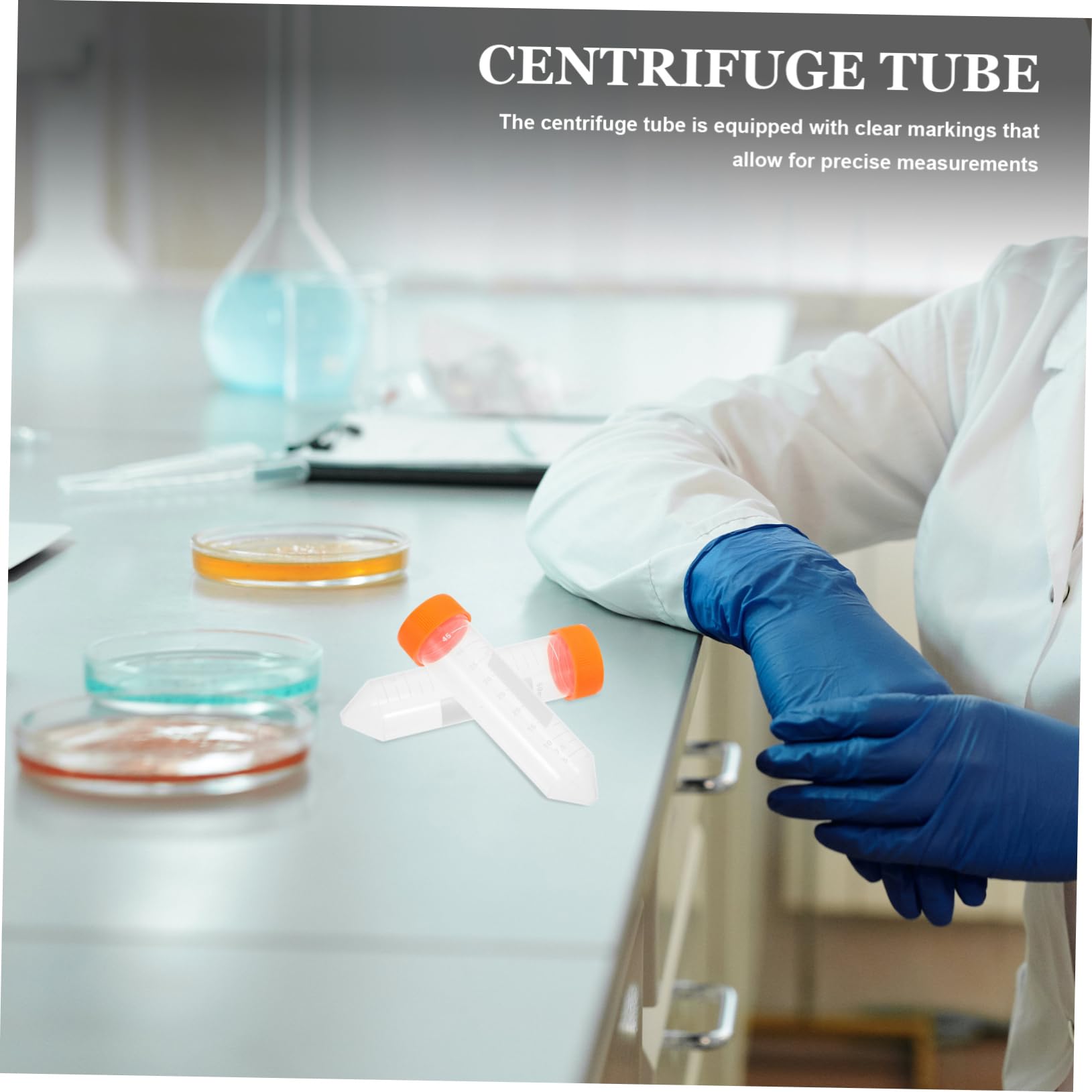 iplusmile 100stücke Zentrifugenröhrchen Mit Schraubverschluss Robuste Plastik-testtubes Für Laboranwendungen Konische Bodenkonstruktion Für Optimale Zentrifugation Für Verschiedene