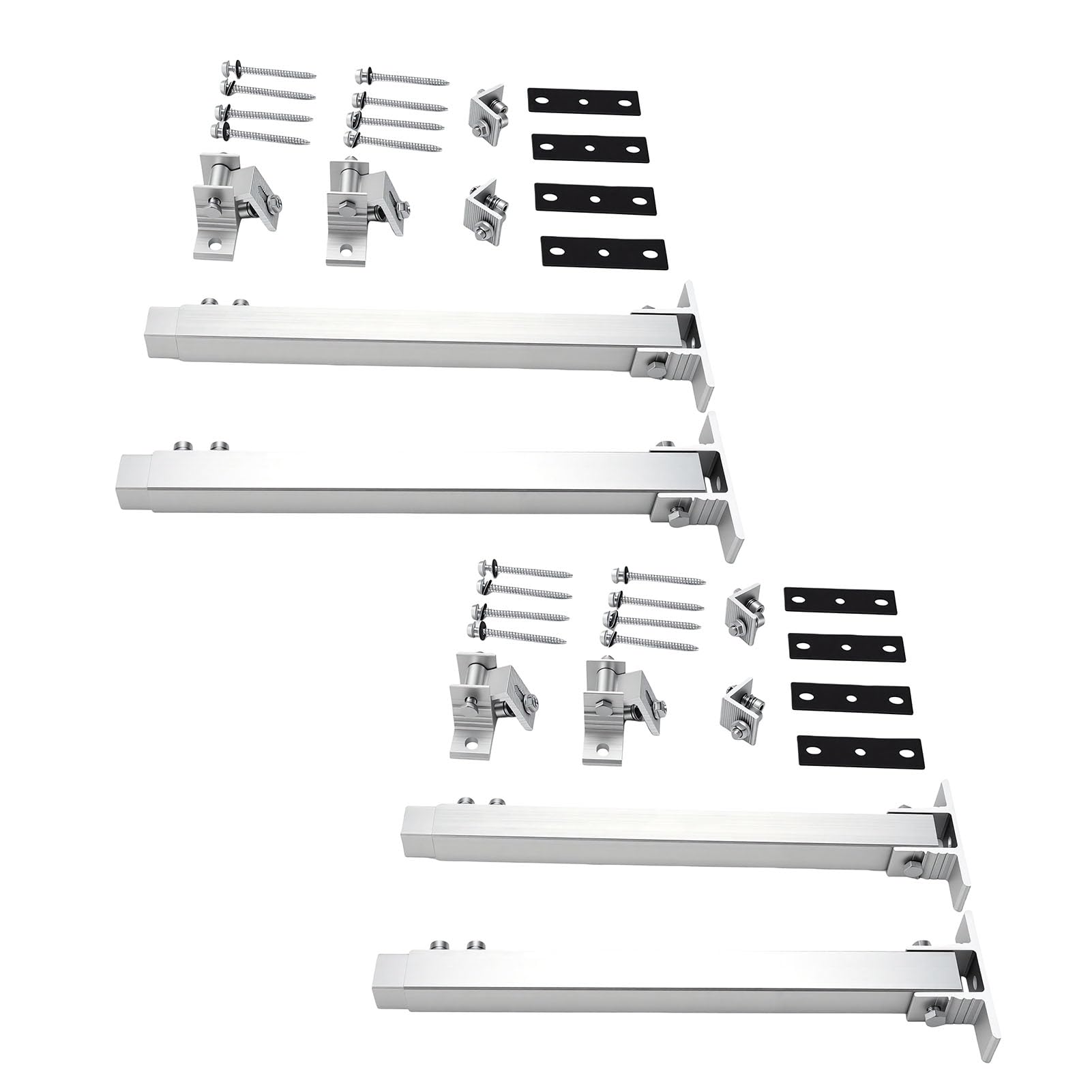 Topiky Supporti Regolabili per Pannelli Solari, Telaio in Lega di Alluminio | Heavy Duty Solar Panel Stand with 15-30 Degree Tilt, for Balcony and Roof