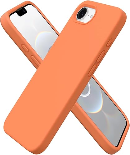 Miniatura 23 de ORNARTO Funda compatible con iPhone 16e de 6.1 pulgadas (2025), silicona líquida de 3 capas cubierta completa de goma de gel suave, funda protectora