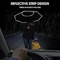 Vista 2 de G4Free Paraguas de Golf Automático Abierto de 47/54/62/68 Pulgadas de Tamaño Extra Grande con Doble Cubierta Ventilada Resistente al Viento e