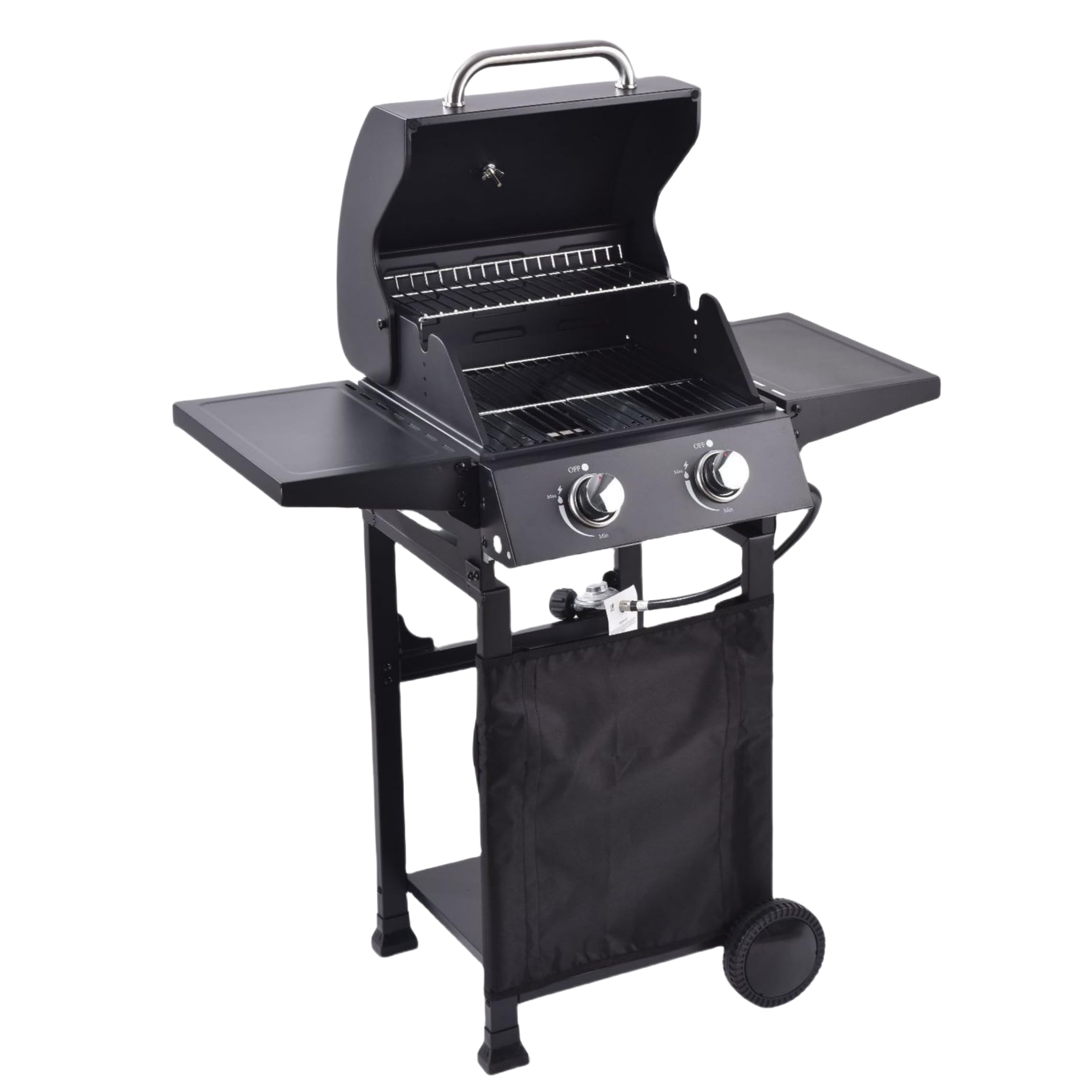 Amazon | JOGIO ダブルバーナーバーベキュープロパンガスグリル