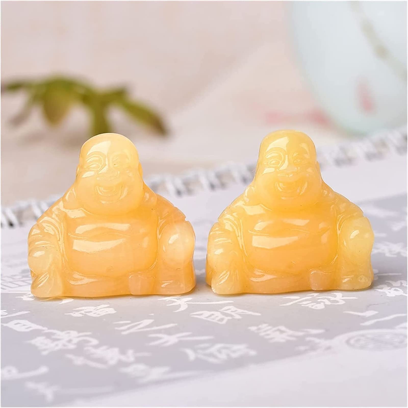 Cadeau de bien-être en quartz naturel, Bouddha Maitreya protecteur