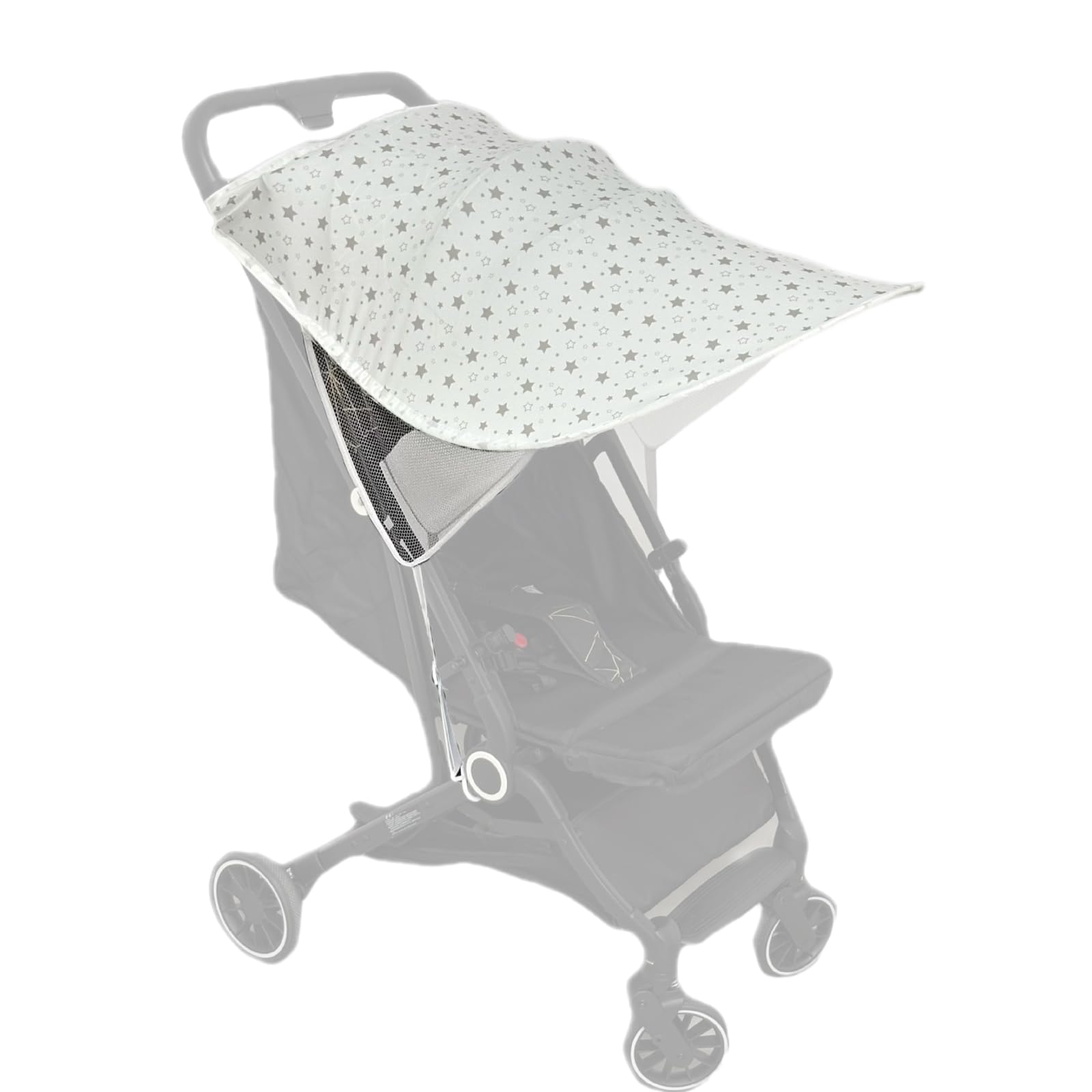 Universal Pram Sun Shade UPF 50 + Adjustable Baby Strollers Sun Shade Canopy Infant Breathable Pushchair Buggy Sunshade Cover Lightweight Foldable Baby Stroller Awning UV Protection Sunshade Cover