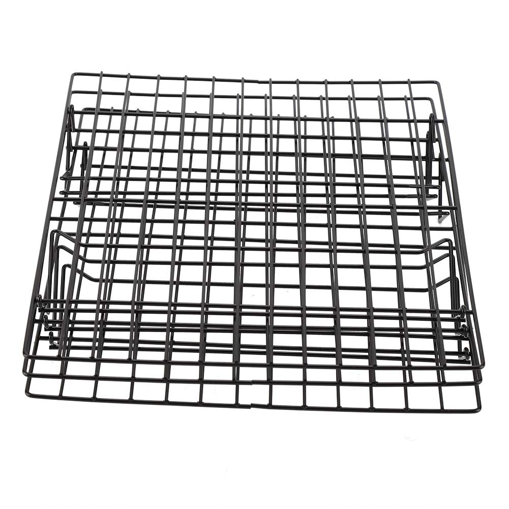 Stainless Steel Cooling Rack | Nonstick Cooking Grill Tray for Biscuits/Cakes/Bread | Sturdy & Food - Safe Baking Rack with 3 Crossbars | 13.4 x 9.7 Inches