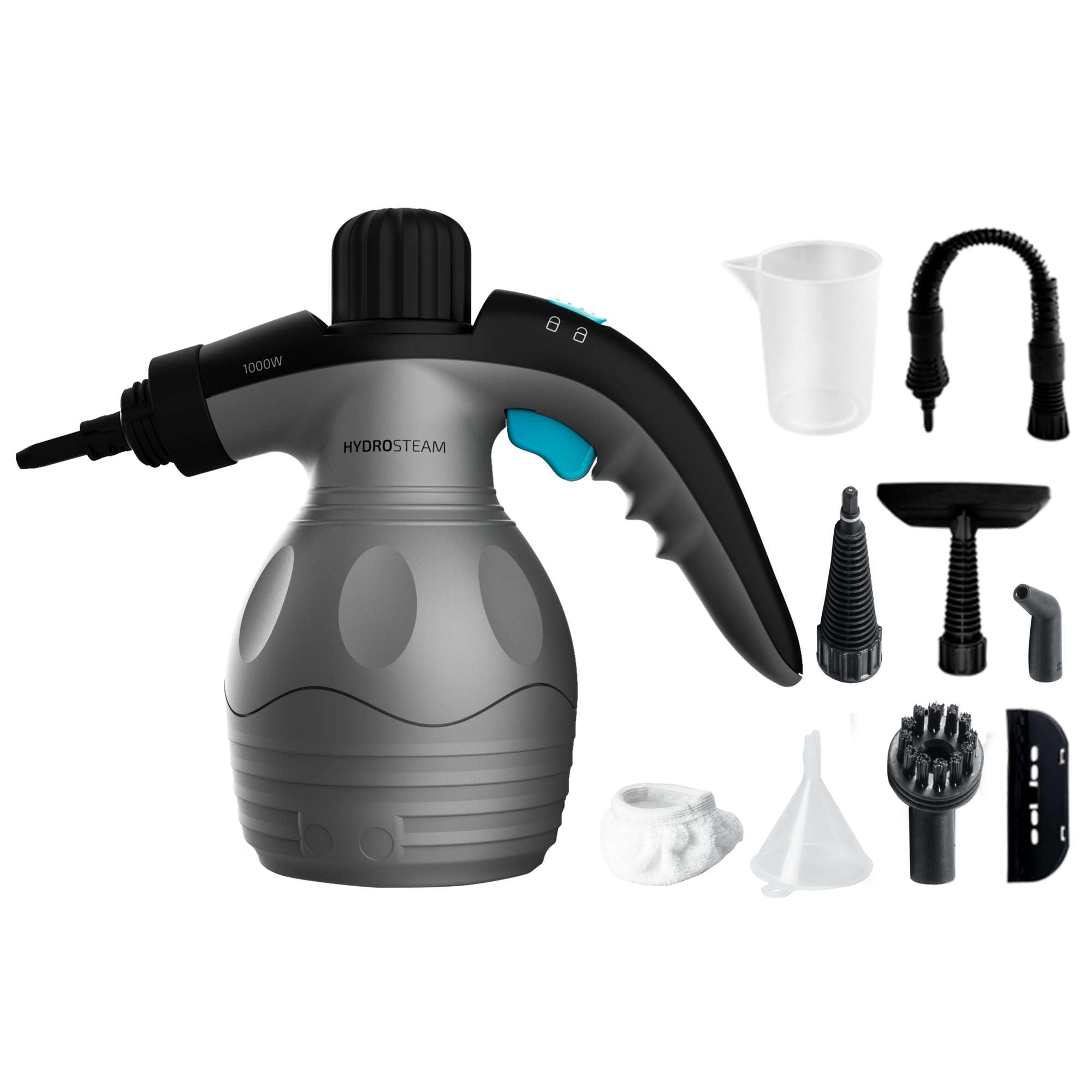 Cecotec Limpiador de Vapor con Cable - Vaporeta HydroSteam 1030 X-Treme. 1000W, 3 Bares de Presión, Caudal de Vapor 30g/min, Limpia y Desinfecta, Acabados Perfectos, Depósito 350ml, 9 Accesorios - 1
