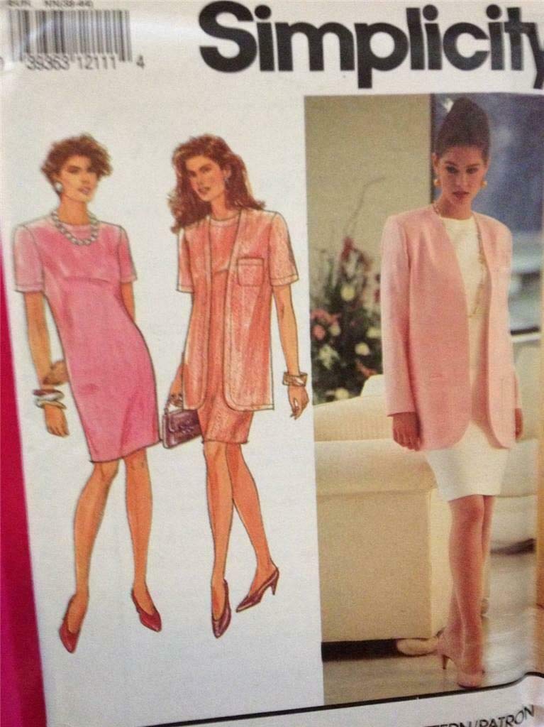 Patron de couture Simplicity 7661 robe ajustée et veste rétro pour femme